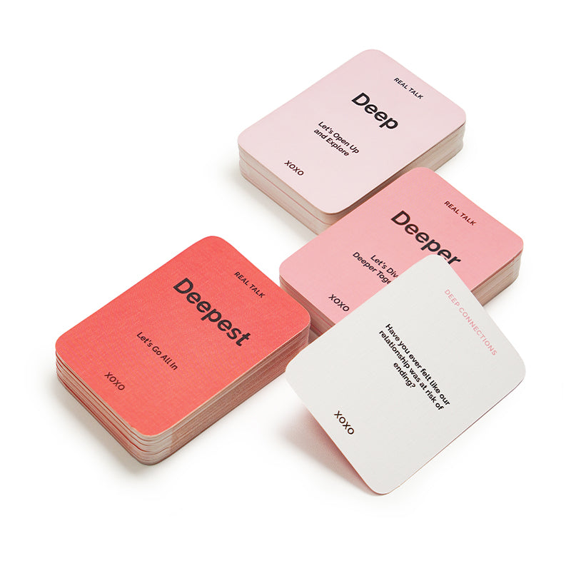 Conversation Cards for Couples laid out cards